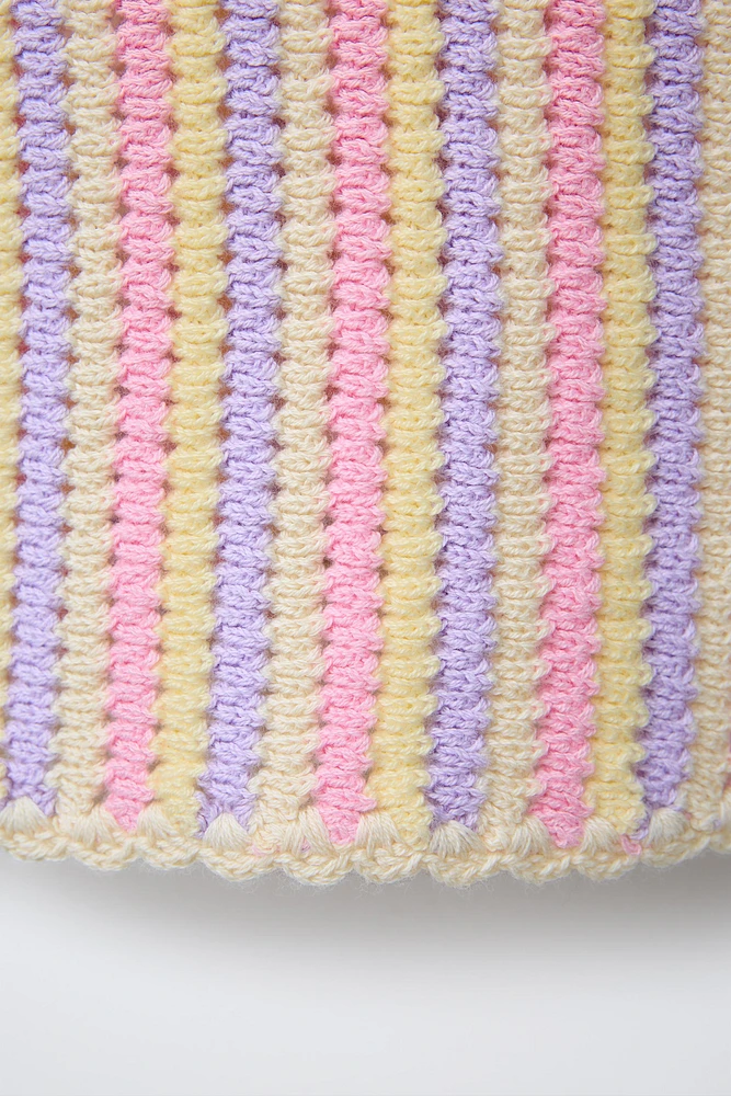 STRIPED KNIT TOP