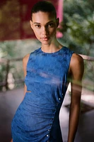 JACQUARD MIDI DRESS