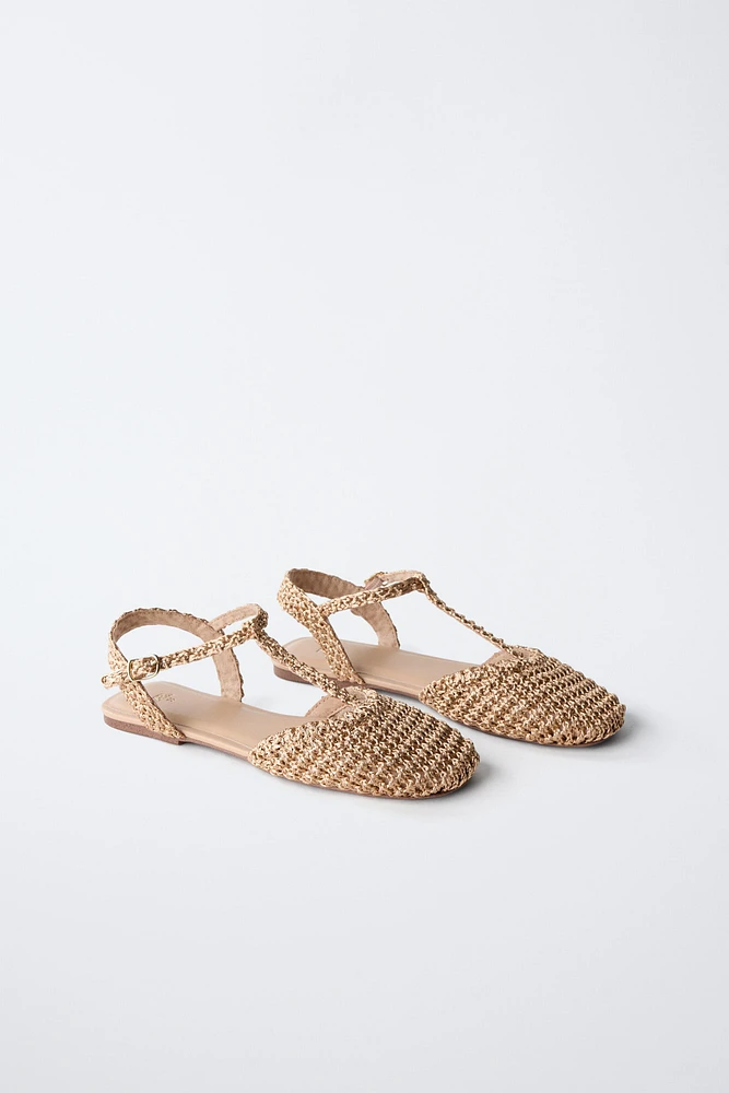 CHAUSSURES OUVERTES À L'ARRIÈRE TRESSÉES
