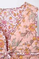 FLORAL PUFFER VEST