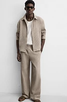 TEXTURED RELAXED FIT PANTS