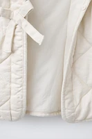 PADDED KIMONO WITH SMALL BOW