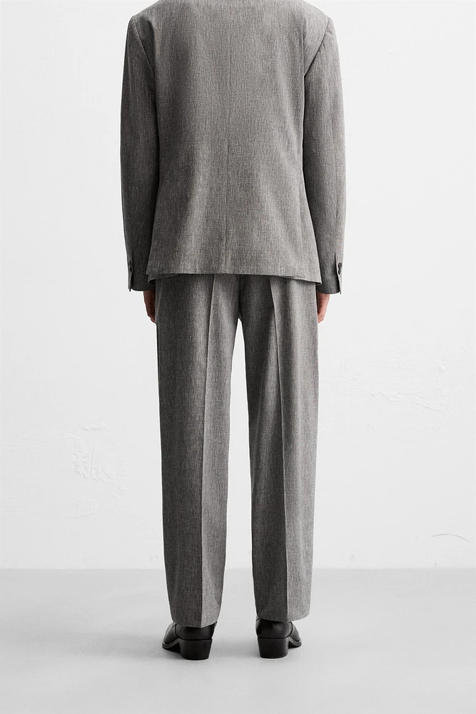 LIMITED EDITION TEXTURED SUIT PANTS