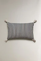 THROW PILLOW COVER WITH TASSELS