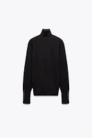 BASIC BUTTONED KNIT SWEATER