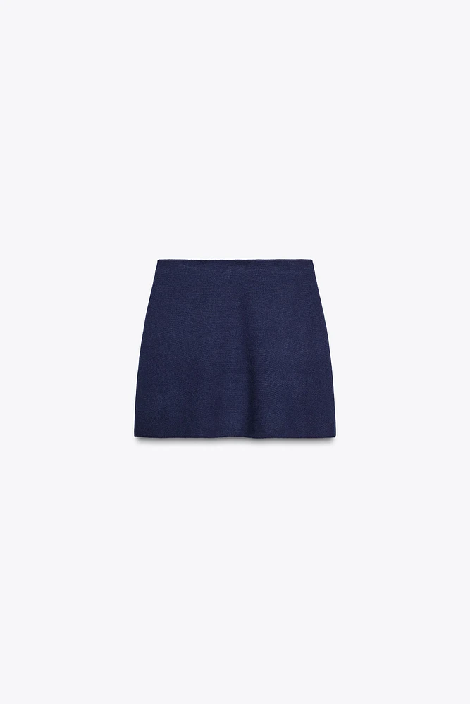 BASIC KNIT MINI SKIRT