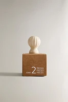 CRACKLED CERAMIC KNOB (SET OF 2)