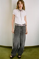 MID-RISE RELAXED OVERSIZE JEANS