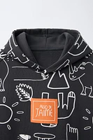 ALL-OVER ALGO DE JAIME © PRINT HOODED VEST
