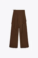 PANTALON PORTEFEUILLE TEXTURÉ