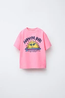 GARMENT DYE PRINTED T-SHIRT