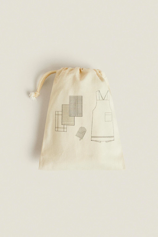 CHILDREN'S KITCHEN LINEN SET