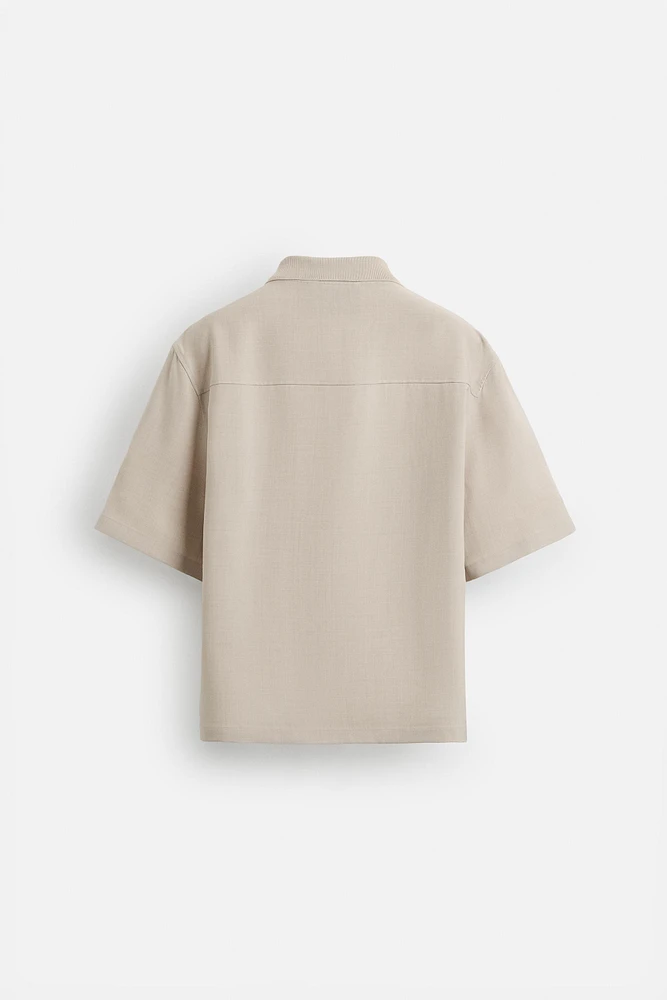FLOWY POLO SHIRT