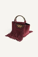 LIMITED EDITION SUEDE FRINGE MINI CITY BAG