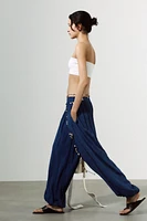 TEXTURED BALLOON PANTS