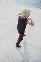 WAFFLE LONG JUMPSUIT