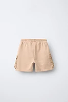 EMBROIDERED CARGO SHORTS