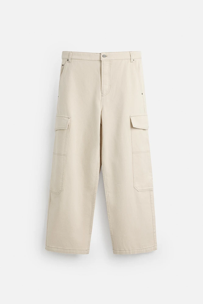 PANTALON CARGO COUPE LARGE