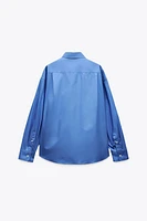 CHEMISE OVERSIZE EN POPELINE COLLECTION ZW