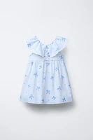 STRIPED BOW DRESS