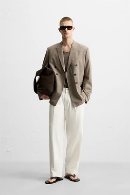 BLAZER AVEC BOUTONNAGE CROISÉ À TEXTURE
