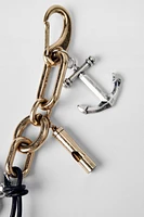 PORTE-CLÉS POSITIONS MULTIPLES EN MATIÈRES VARIÉES CHARMS KATE MOSS X ZARA