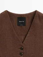 Gilet long en lin