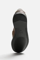 MOCASSINS EN CUIR AVEC MASQUE CONTRASTE