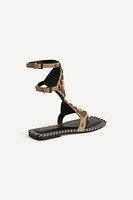 LIMITED EDITION SUEDE STUDDED SANDALS