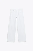 ZW COLLECTION WIDE LEG LOW-RISE JEANS