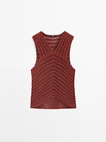 Cutwork crochet top