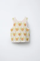 CROCHET KNIT TOP