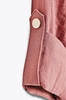 BELTED SLEEVE CROPPED JACKET