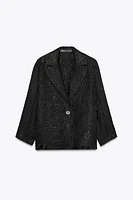 WRINKLED ORGANZA BLAZER