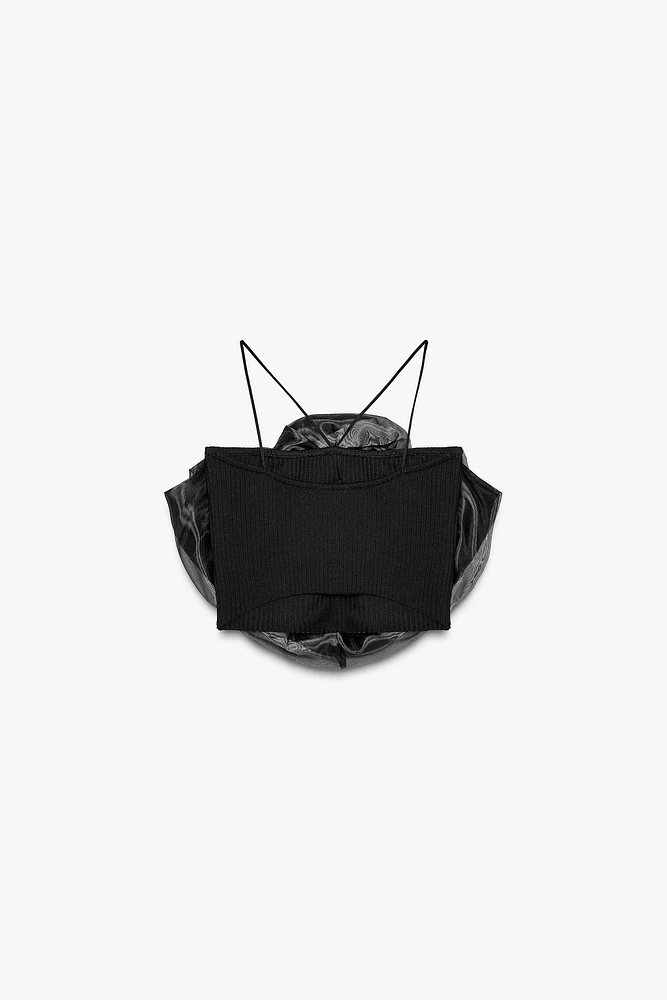 TOP ORGANZA FLEUR