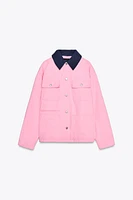 CONTRAST COLLAR JACKET