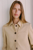SHOULDER PAD CROPPED JACKET