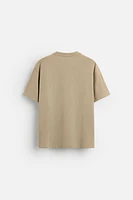T-SHIRT WITH TONAL EMBROIDERY