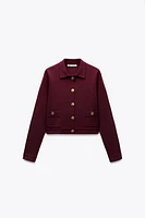 GOLDEN BUTTON KNIT CARDIGAN