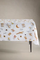 RESIN-COATED BREAKFAST PRINT TABLECLOTH