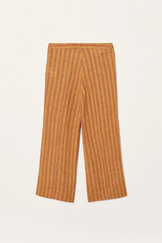STRIPED 100% LINEN PANTS LIMITED EDITION