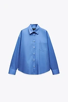 CHEMISE OVERSIZE EN POPELINE COLLECTION ZW