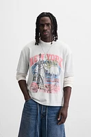 WASHED PRINT T-SHIRT