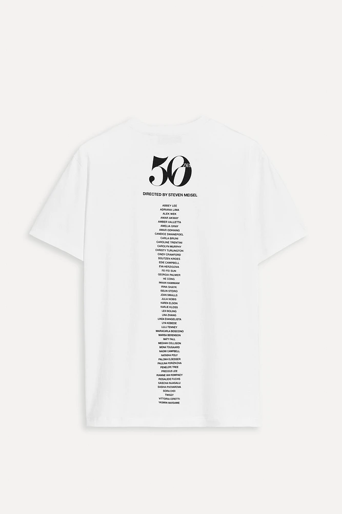 T-SHIRT À IMPRIMÉ PHOTO STEVEN MEISEL 50TH ANNIVERSARY