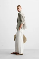 STRUCTURED CONTRAST OVERSHIRT