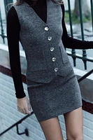 KNIT VEST TOP