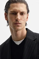 PINSTRIPE SUIT JACKET