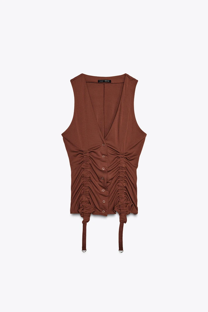 RIBBON CORSET TOP