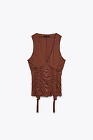 RIBBON CORSET TOP