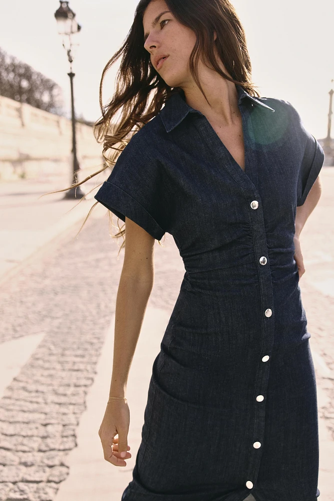 Z1975 DENIM MIDI DRESS